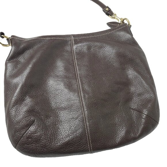 Coach Brown Pebble Leather Penelope Shoulder Bag Brown Crossbody - Picture 8 of 10